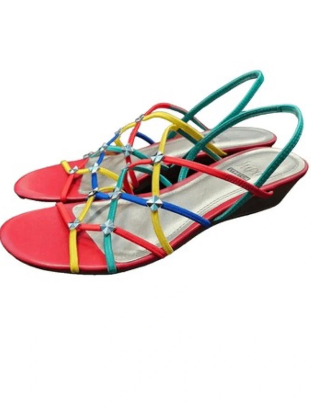 Set of two Impo Womens Gatrina Embellish Wedge Sandals Size 10